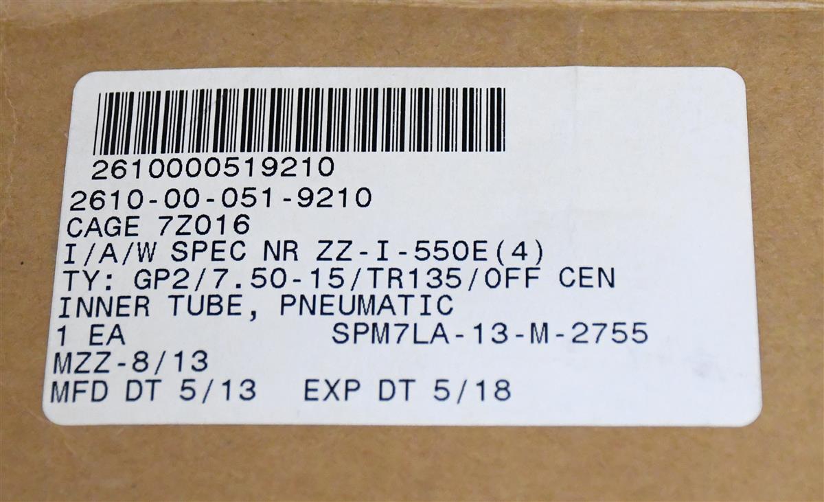 COM-5972 | COM-5972  Inner Tube Pneumatic Tire Vehicular 7.50 - 15 (4).JPG