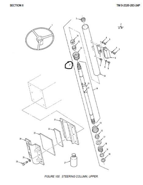 M9-6079 | M9-6079  M915 Series Upper Steering Column Assembly with Horn Kit.JPG