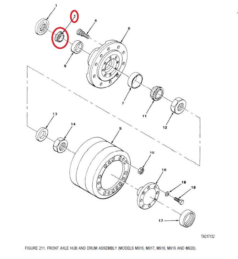 M9-968 | M9-968  Front Axle Hub And Drum Outer Bearing (100).JPG