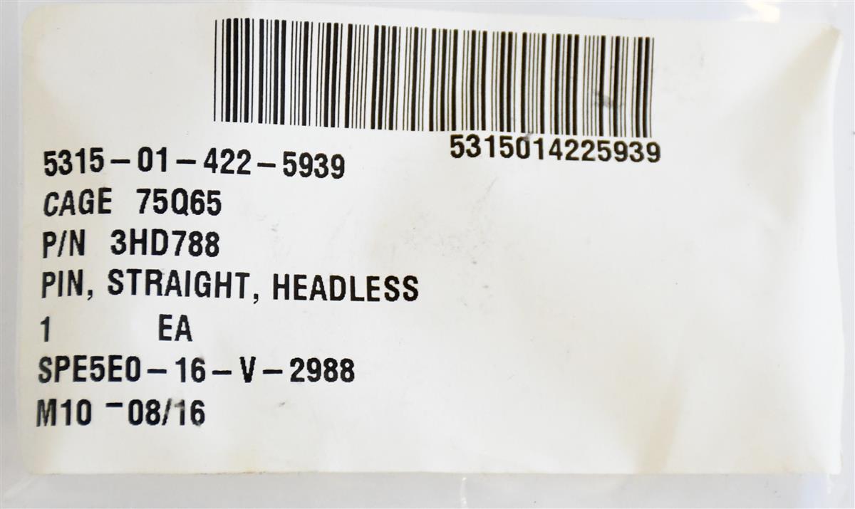 SP-539 | SP-539  Pin Straight Headless Pin Diameter 0.5 inch Special Application (1).JPG