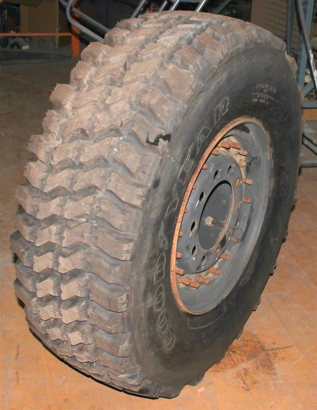 MRAP-373 | MRAP-373 Goodyear MVT 39585R20 Tire With Rim 100% Tread (4).JPG