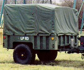 TR-202 | Soft Top Vinyl Green Cargo Cover and Bow Kit for M1101 and M1102 Trailer. NOS (9).jpg