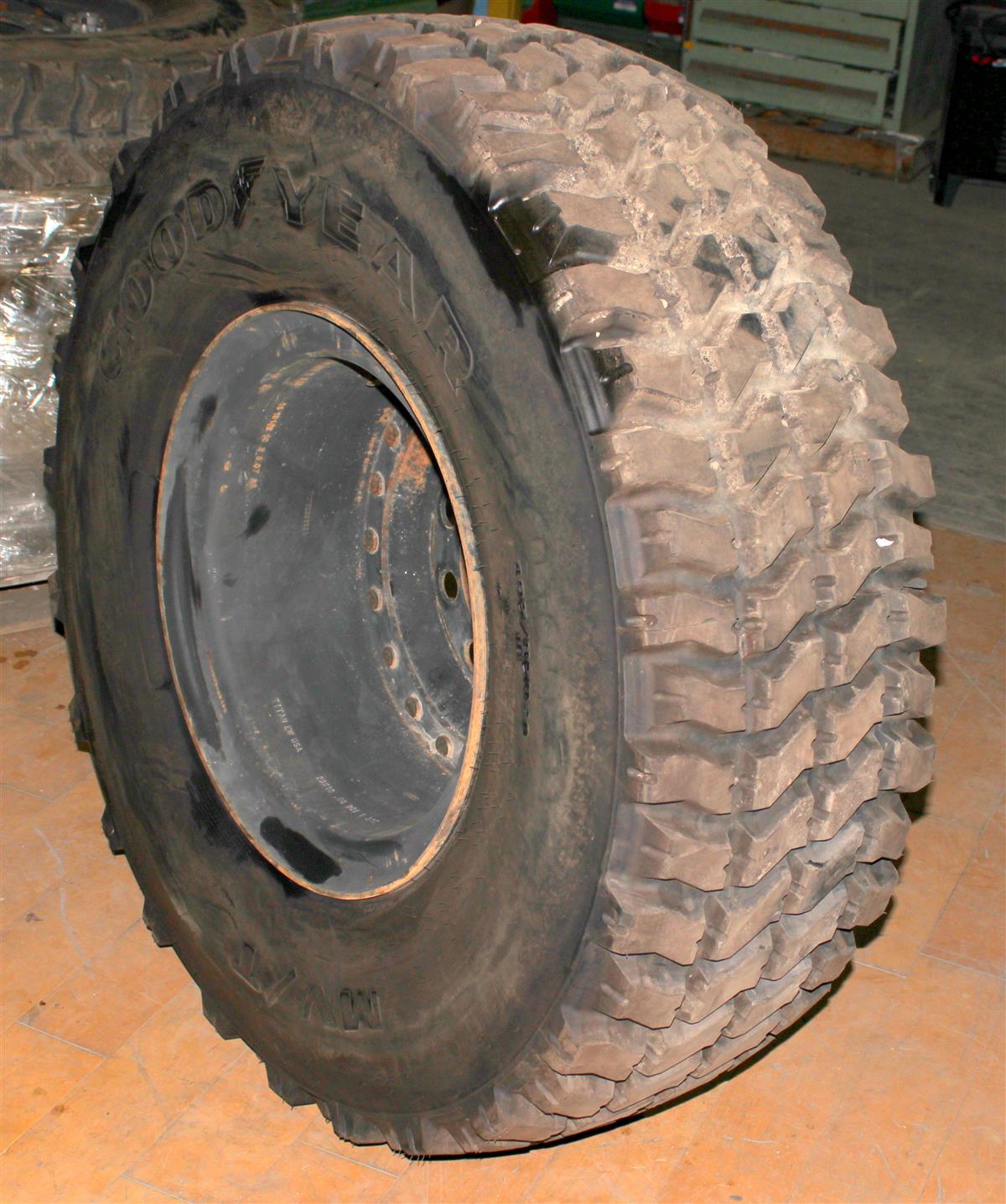 MRAP-373 | MRAP-373 Goodyear MVT 39585R20 Tire With Rim 100% Tread (7).JPG