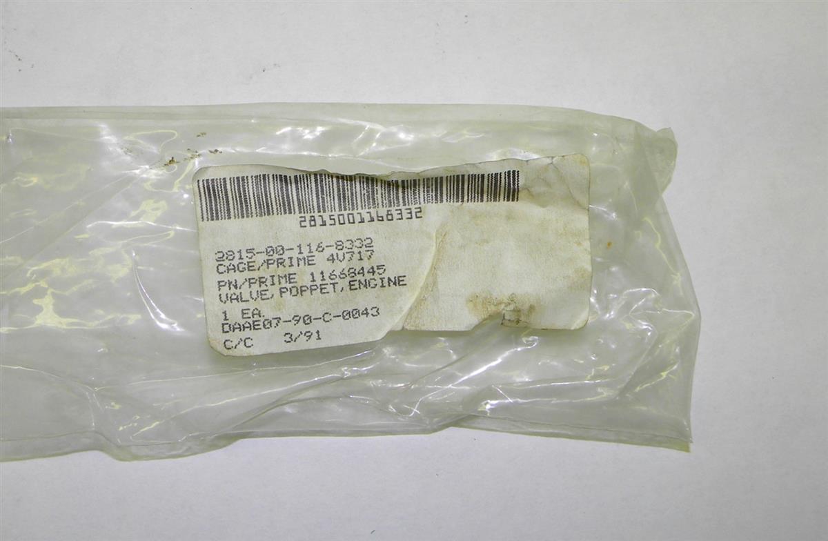 COM-5192 | 2815-00-116-8332 Engine Poppet Valve for M35A2 Series and M54A2 Series MultiFuel. NOS.  (1).JPG