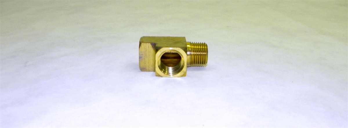 COM-5173 | 4730-00-540-2745 Brass Tee Fitting, 3 Way for M915A Airlines and M939 Series Fuel Tank Supply and Return Lines. NO (10).JPG