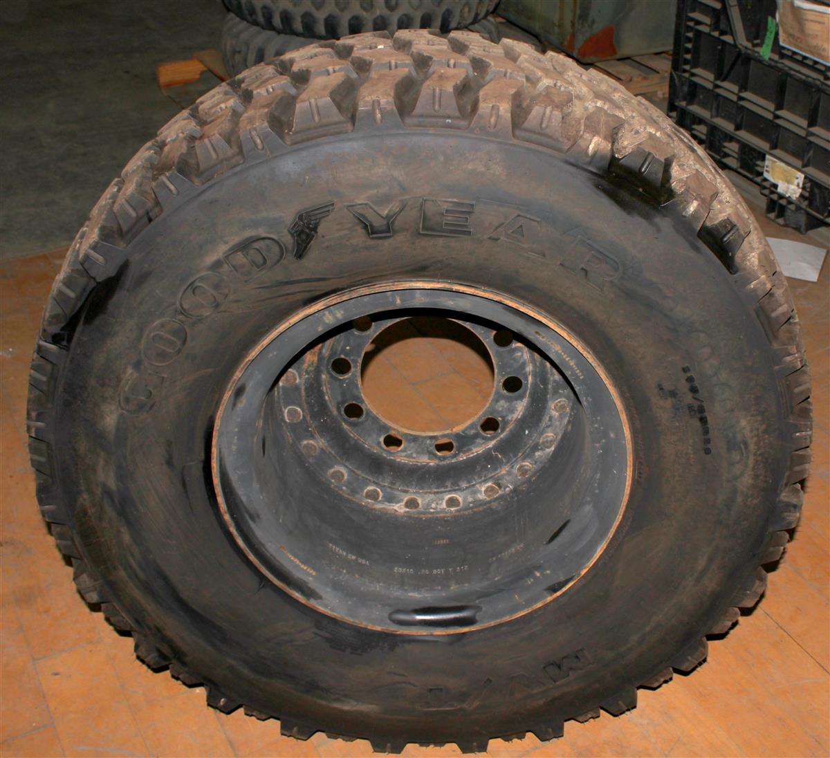 MRAP-373 | MRAP-373 Goodyear MVT 39585R20 Tire With Rim 100% Tread (8).JPG