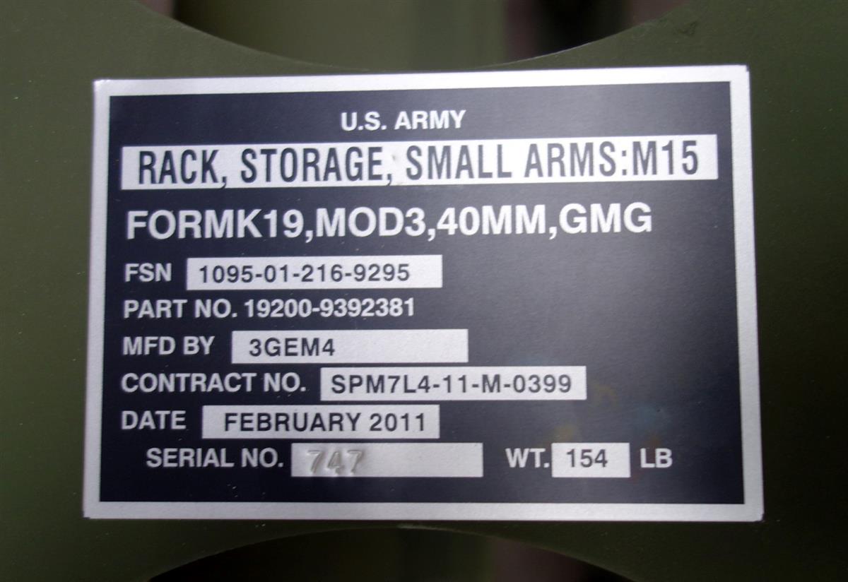 SP-1795 | 1095-01-216-9295 Small Arms Storage Rack M15 for MK19 Grenade Machine Gun NOS (4).JPG