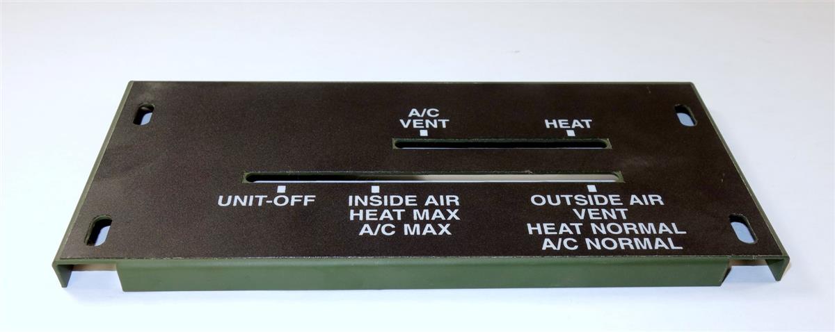 HM-847 | 2510-01-276-5058 AC and Heater Control Cover Panel for M997 HMMWV NOS (3).JPG