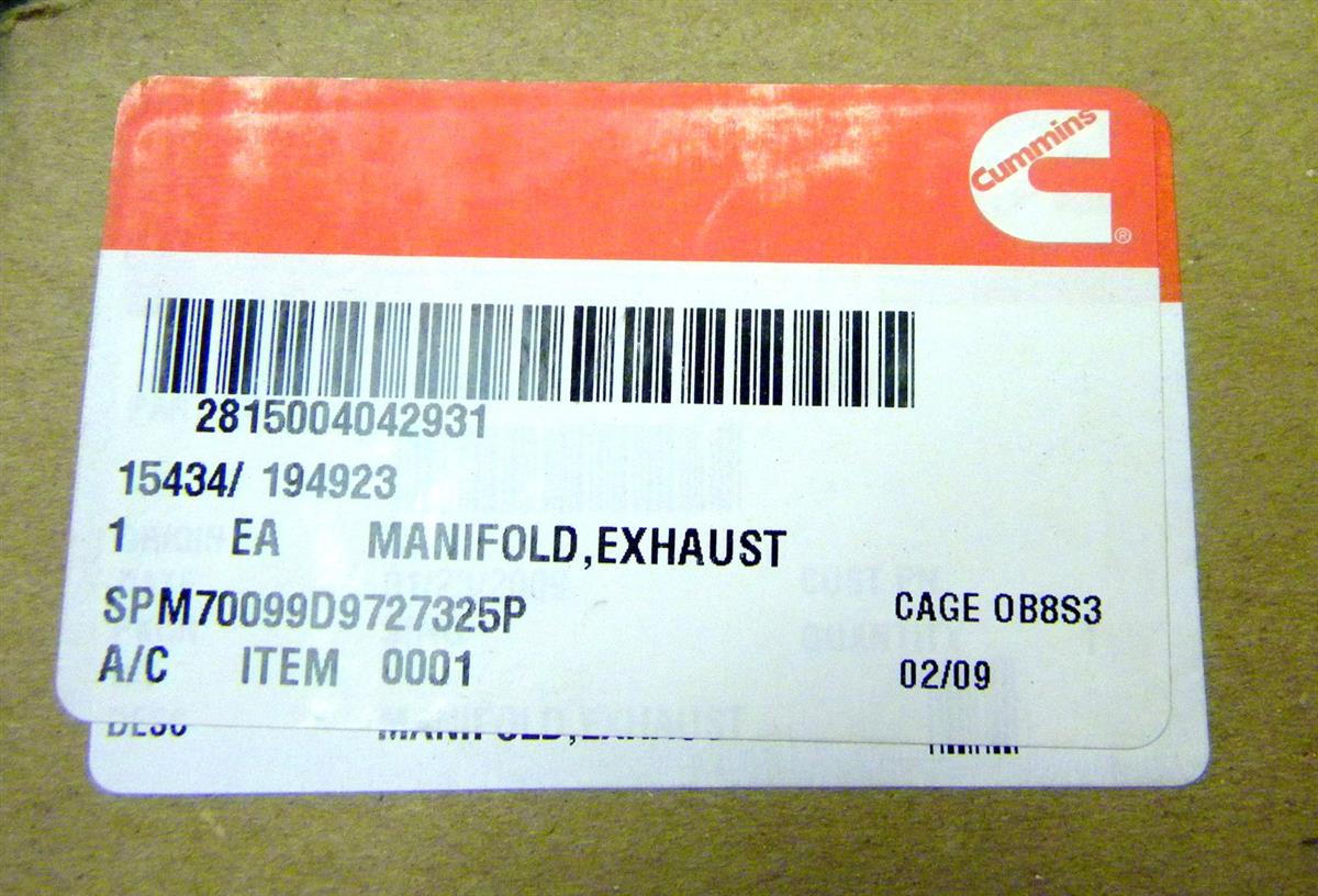 5T-889 | 2815-00-404-2931 Front Position Exhaust Manifold for NHC250 Cummins M809 M939  M939A1 NOS (1).JPG