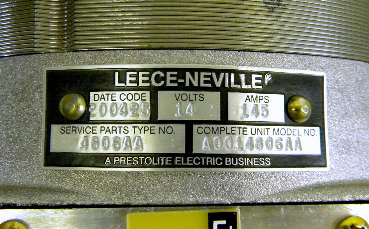 HEM-189 | 2920-01-349-9934 Prestolite Leece Neville 12 Volt Alternator for PLS M1074, M1075, M1076, M1077 NOS (8).JPG