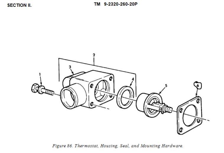 5T-1032 | 5T-1032  Thermostat Housing Gasket 5 Ton.JPG