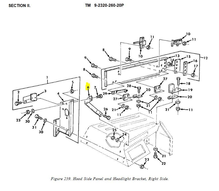 5T-2055 | 5T-2055  Right Hand Headlight Mounting Bracket (6).JPG