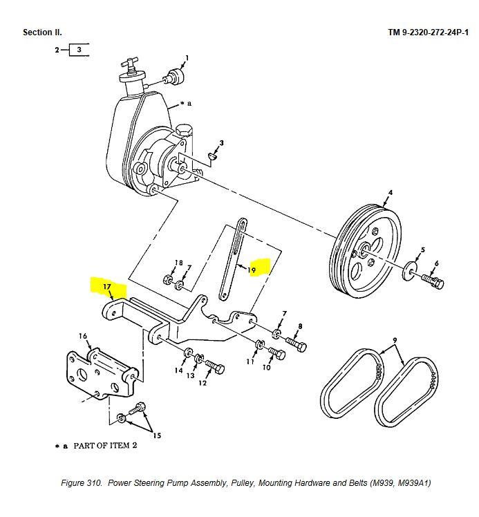 5T-2084 | 5T-2084 Power Steering Connecting Link and Bracket M809 M939 M939A1.JPG