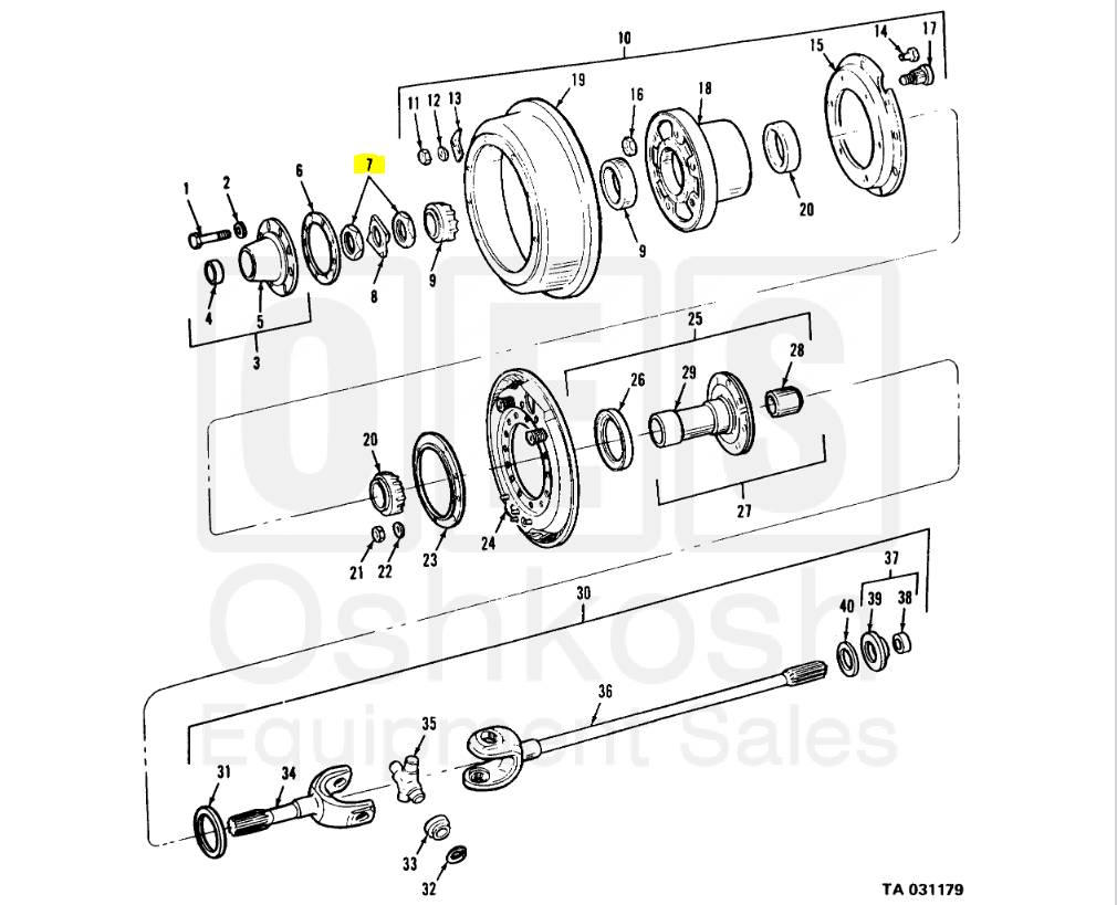 5T-2198 | 5T-2198  Outer Axle Nut M848 M836 M39 M2568 (5).PNG