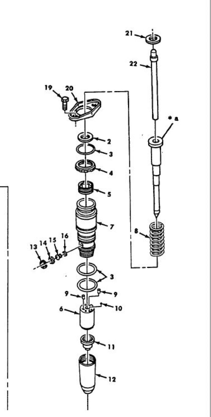 5T-911 | 5T-911  Fuel Injector for Cummins NHC250 Diesel Engine (Old Style).JPG