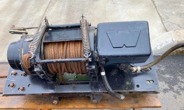 HM-3779 | 9000 lb.   24 V Warn electric winch with brackets and bumper 11.jpg