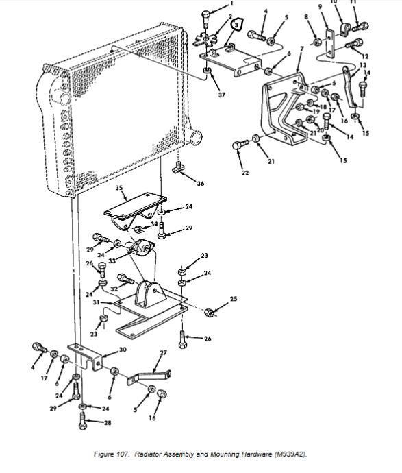 9M-1040 | 9M-1040 Radiator Top Mounting Bracket M939A2.JPG