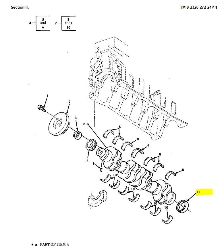 9M-1864 | 9M-1864 Crankshaft Assembly Front Seal M939A2 Dia 1.JPG