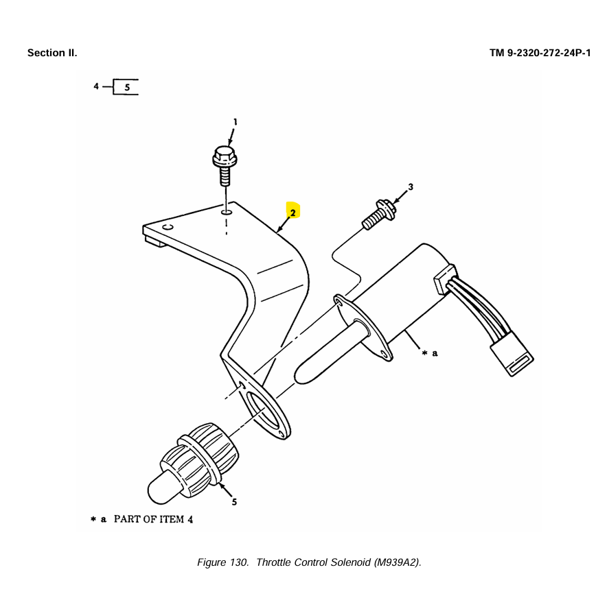 9M-1921 | 9M-1921 3 Fuel Shutoff Brackets Cummins 8.3Liter 6CTA Turbo Diesel Engine diagram.png