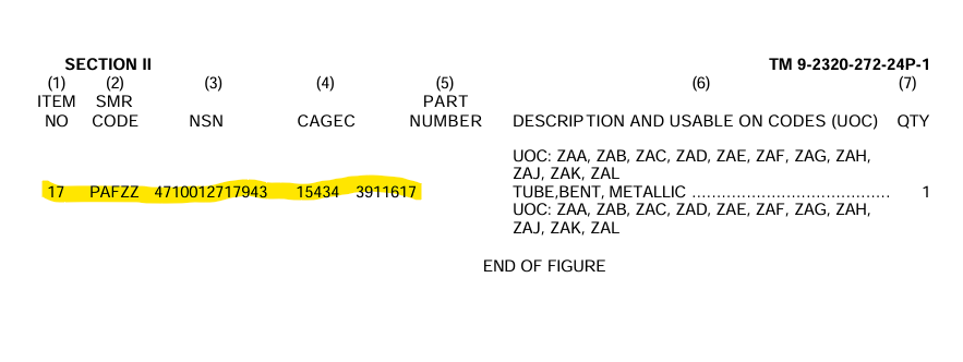 9M-1926 | 9M-1926 Oil Pump Pickup Tube Cummins 8.3L 6CTA Turbo Diesel Engine M939A2 diagram 2.png