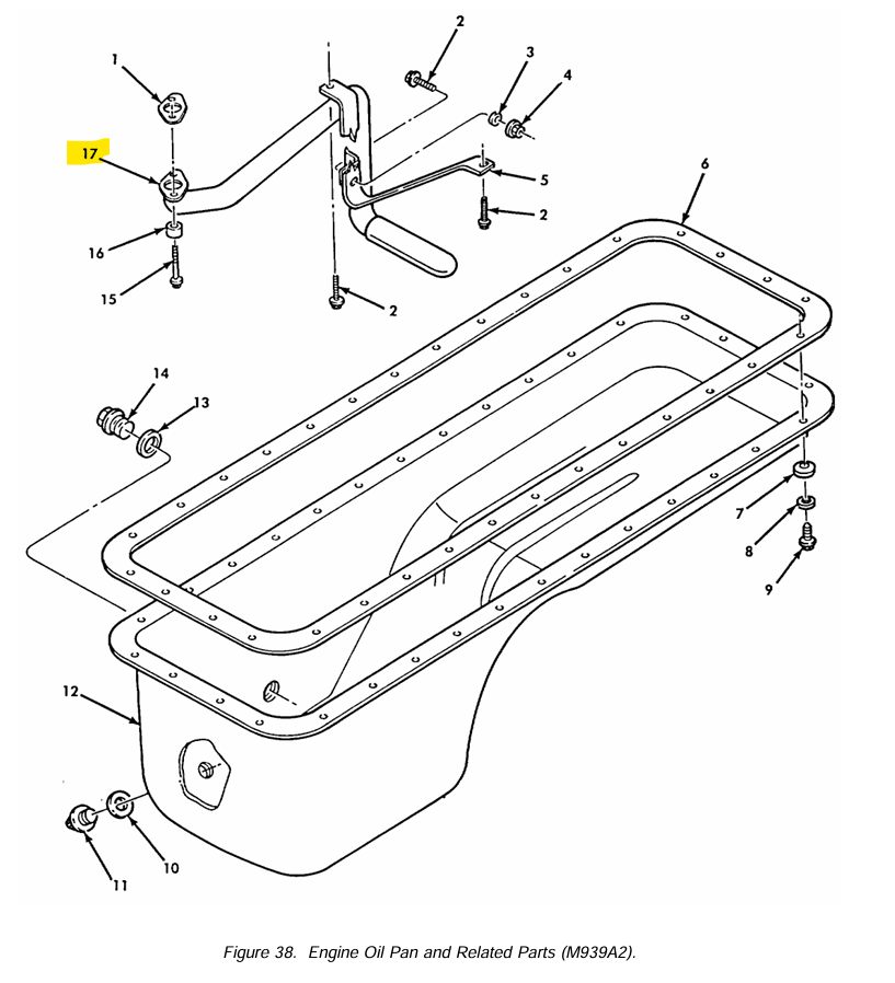 9M-1926 | 9M-1926 Oil Pump Pickup Tube Cummins 8.3L 6CTA Turbo Diesel Engine M939A2 diagram.png