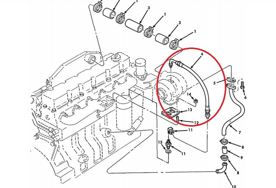 9M-910 | 9m-876 8.3L Cummins Turbo Oil Line 3909545 3903931.JPG