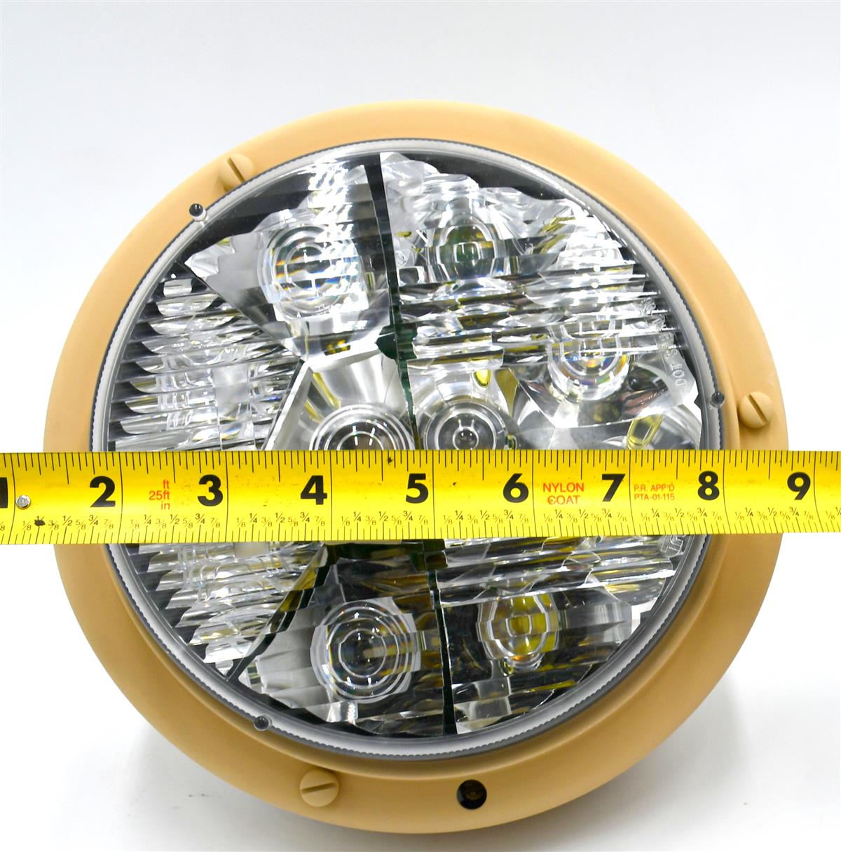 ALL-5180-TAN | ALL-5180-TAN 24 Volt LED Headlight with Tan Metal Housing (12).JPG