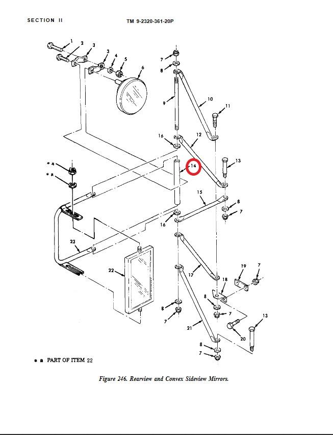 COM-3227 | COM-3227 West Coast Mirror Post For Threaded Rod .jpg