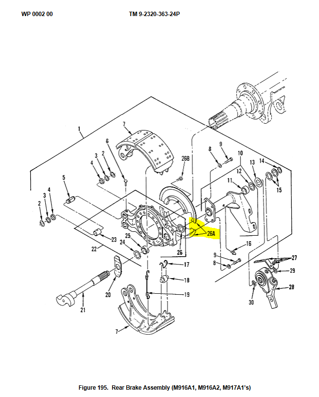 COM-5780 | COM-5780 Brake Disc Dust Shield Rear Axle End Two Halves Set M916A1 MRAP MAXXPRO Dia (1).JPG