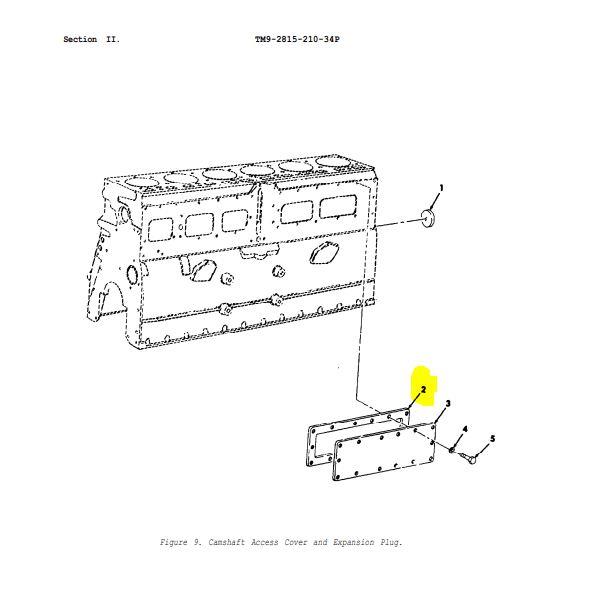 COM-5799 | COM-5799  Camshaft Access Cover Gasket M35A2 M54A2 (1).JPG