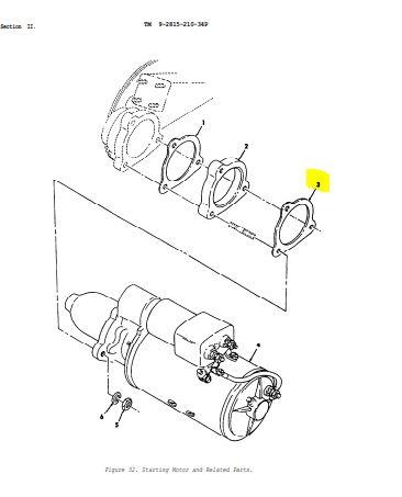 COM-5804 | COM-5804  Starter Mounting Gasket For Multifuel Engines LDS LDT M35A2 M54A2  (1).JPG