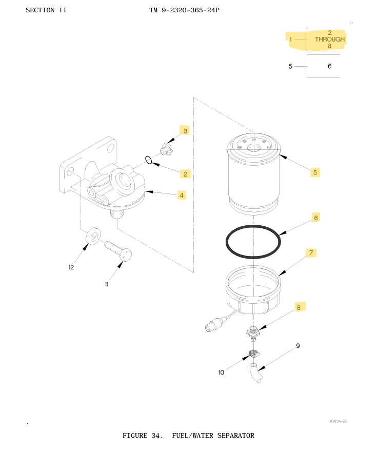 COM-5879 | COM-5879 Fluid Filter Fuel Water Separator MRAP FMTV LMTV (2).png