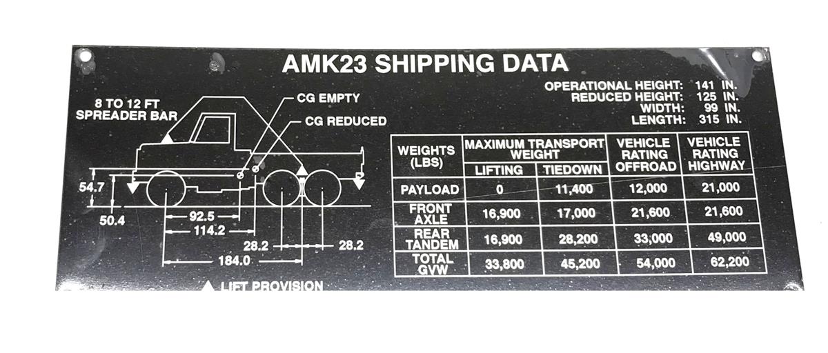 DT-441 | DT-441  AMK23 Cargo Truck Data Tag Label Kit (406).jpg