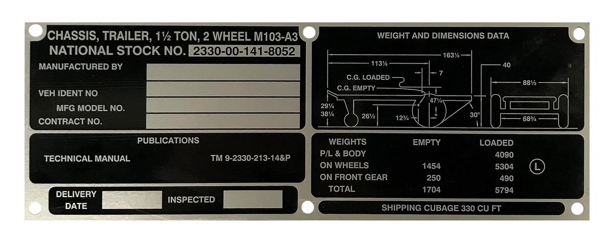 DT-461 | DT-461  M103-A3 Chassis Trailer Weight and Dimension Data Tag (1).jpg