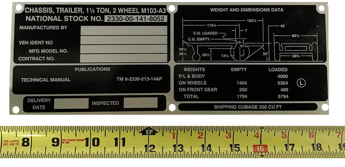 DT-461 | DT-461  M103-A3 Chassis Trailer Weight and Dimension Data Tag (4).jpg