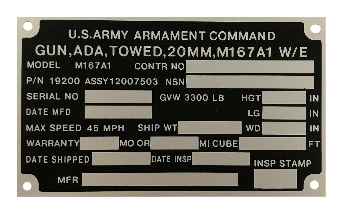 DT-468 | DT-468  Towed M167A1 Data Plate (1).jpg