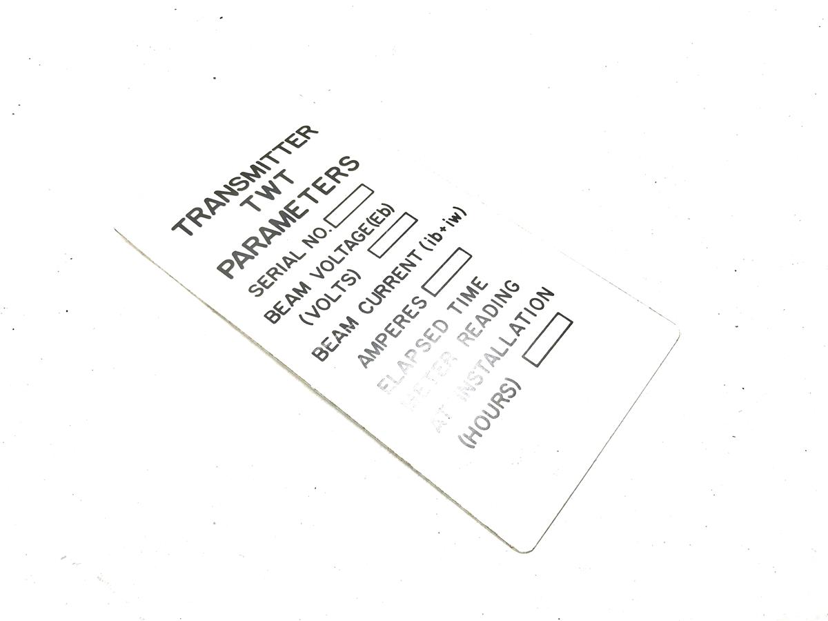 DT-489 | DT-489 Transmitter TWT Parameters Decal (3).jpg