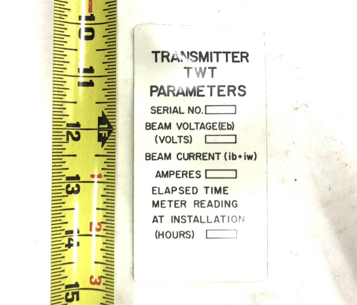 DT-489 | DT-489 Transmitter TWT Parameters Decal (5).jpg