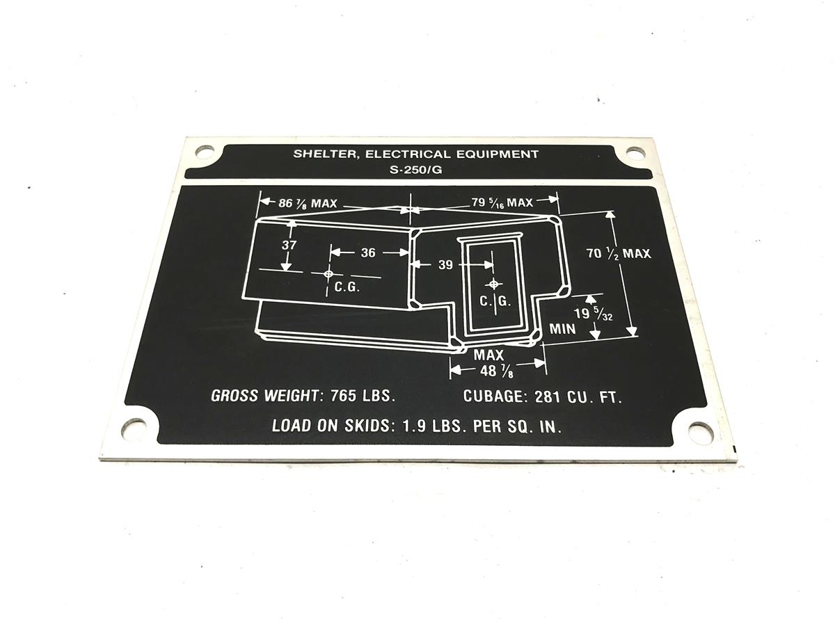 DT-490 | DT-490 S-250G Electrical Equipment Shelter Data Plate (3).jpg