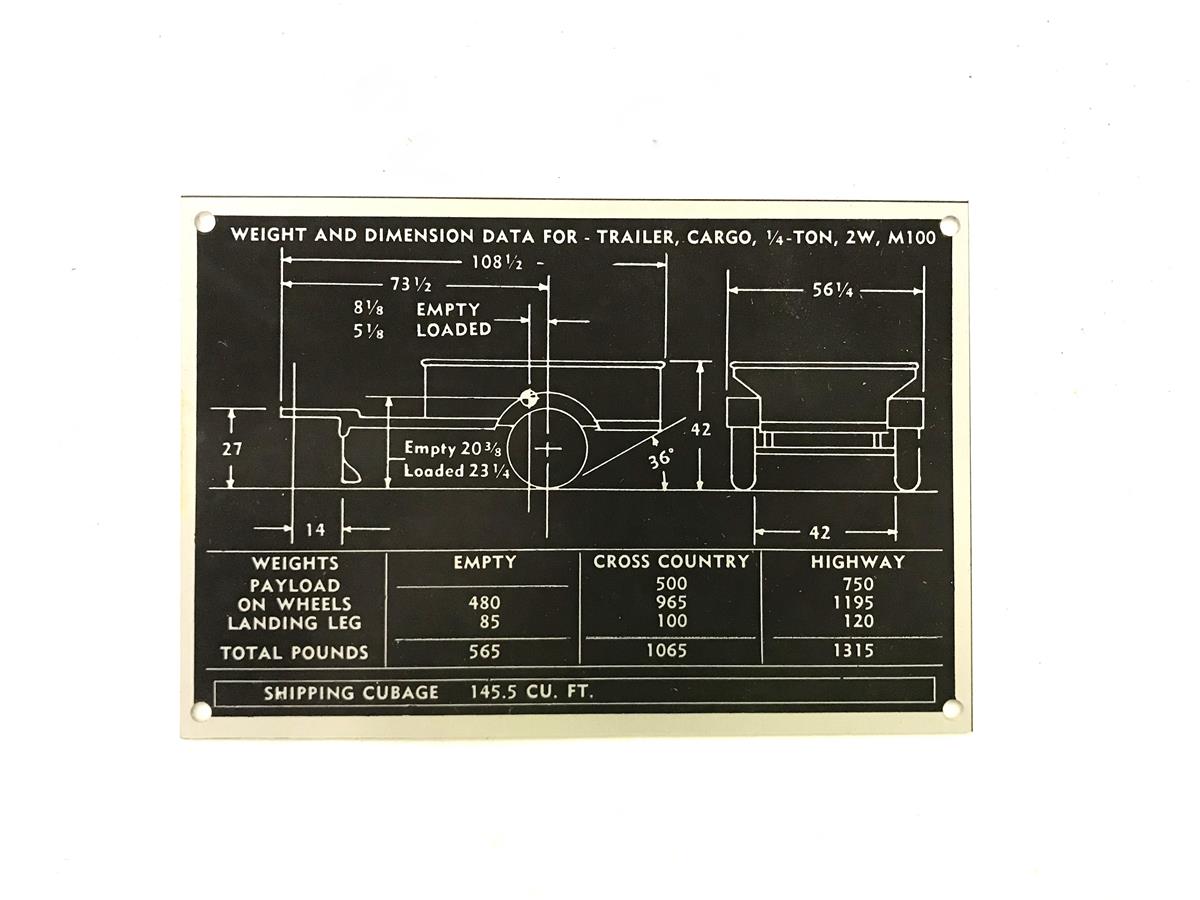 DT-508 | DT-508 14 Ton Cargo Trailer Weight and Dimension Data Plate (5).jpg