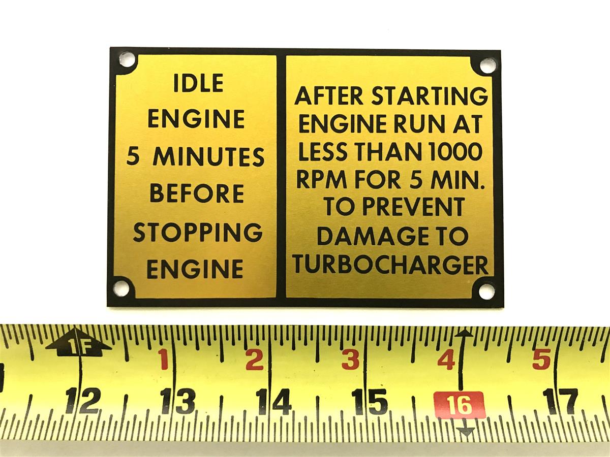 DT-514 | DT-514 Turbo Charger Warning Data Plate (5).jpg