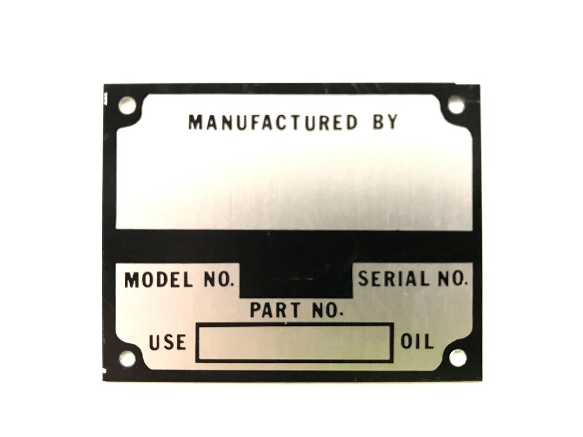 Sheridan M-551 Tank Identification Plate