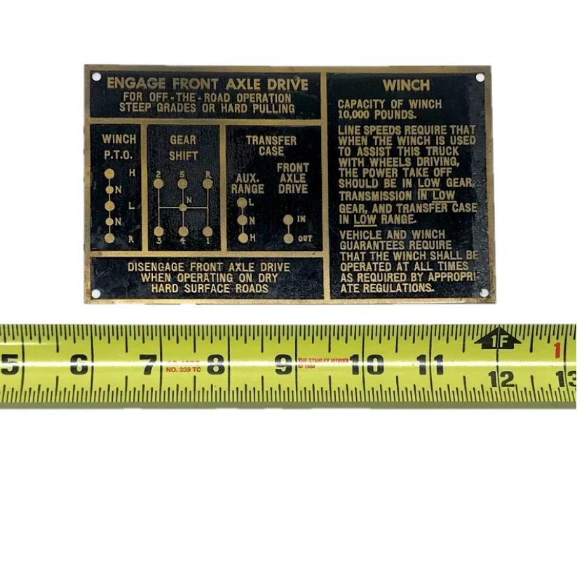 DT-538 | DT-538 Engage Front Axle Drive Data Plate.jpg