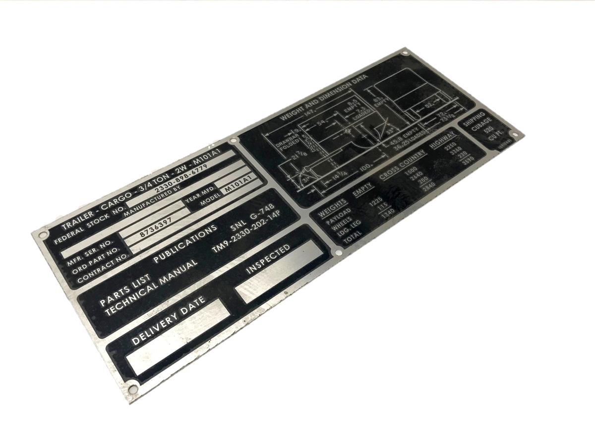 DT-542 | DT-542 M101A1 Weight and Dimension Data Plate (2).jpg