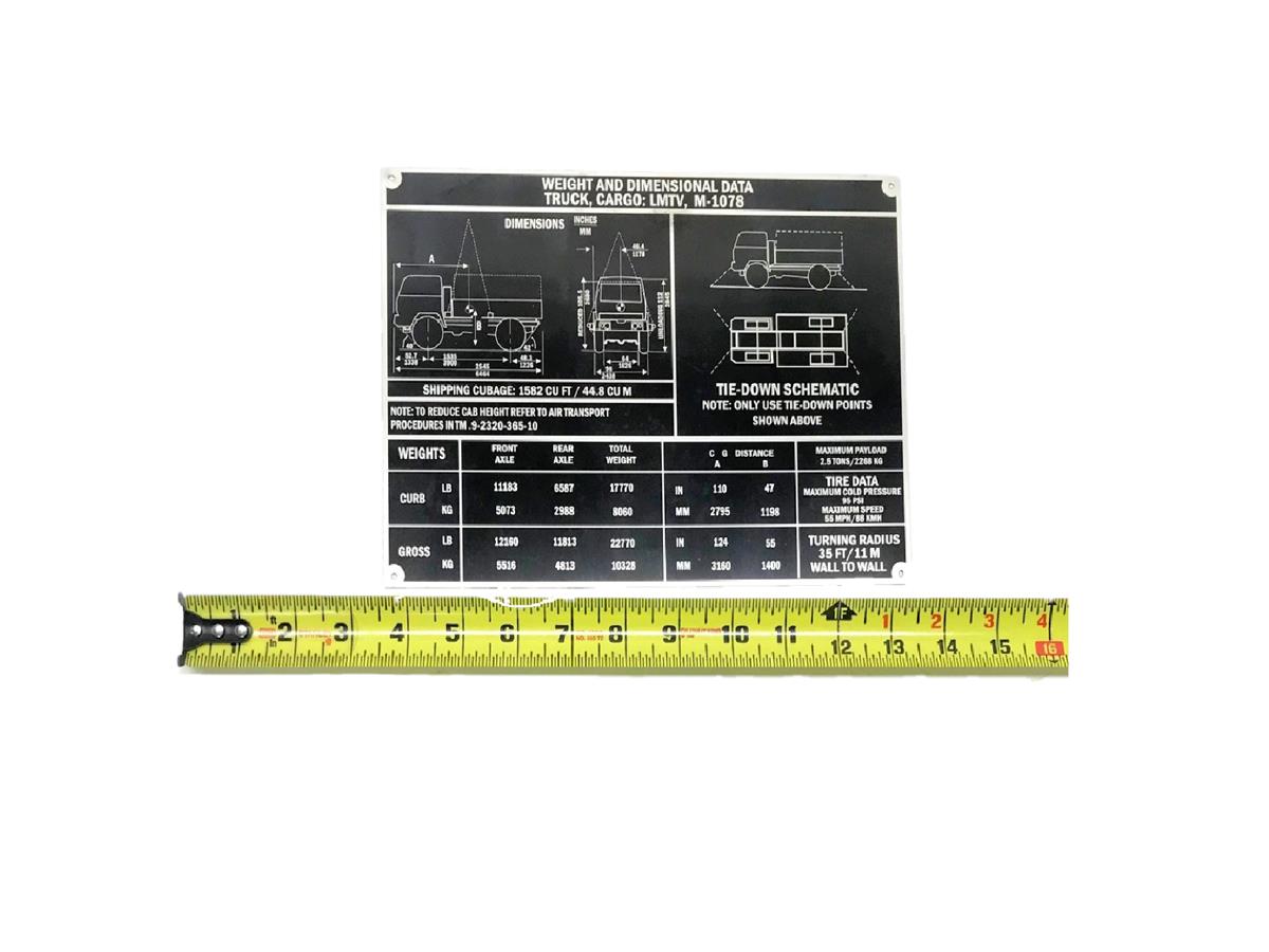 DT-545 | DT-545  M-1078 Weight and Dimensional Data Plate (1).jpg