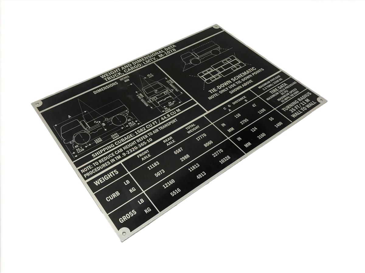 DT-545 | DT-545  M-1078 Weight and Dimensional Data Plate (5).jpg