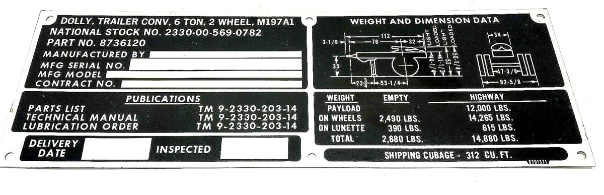 DT-558 | DT-558 M197A1 Dolly Trailer Data Tag (5).jpg
