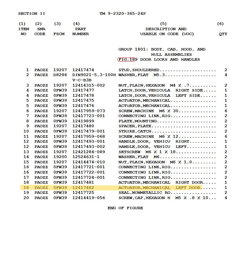 FM-609 | FM-609 Release Actuator Lever Door Mechanical Driver Left Hand Sid.png