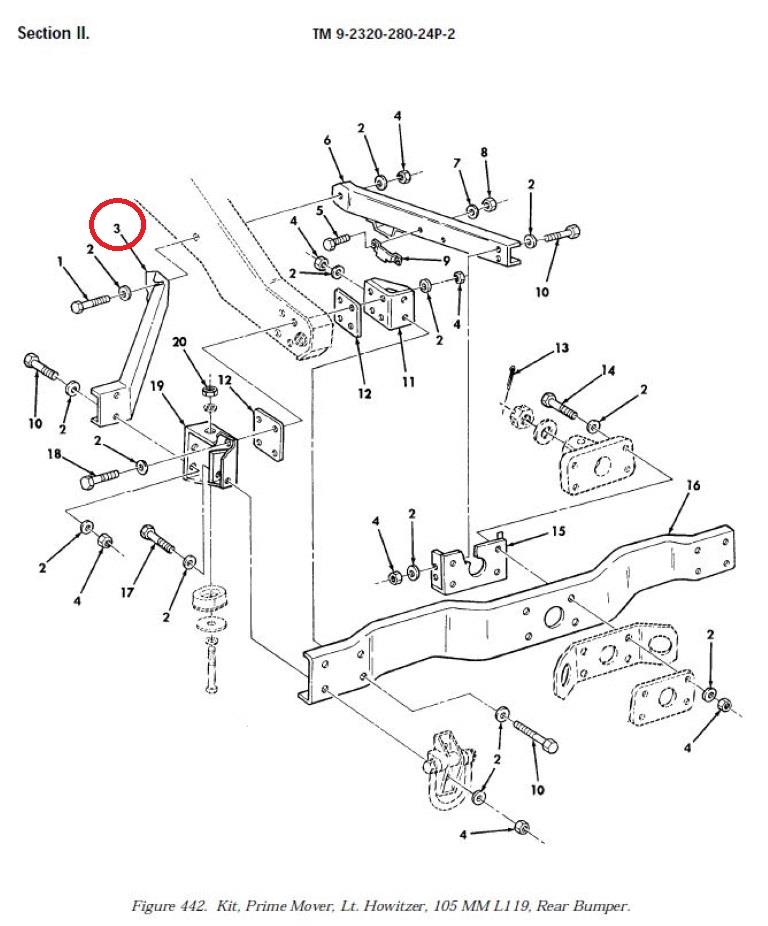 HM-1049 | HM-1049  HMMWV Rear Bumper Bracket (1).JPG