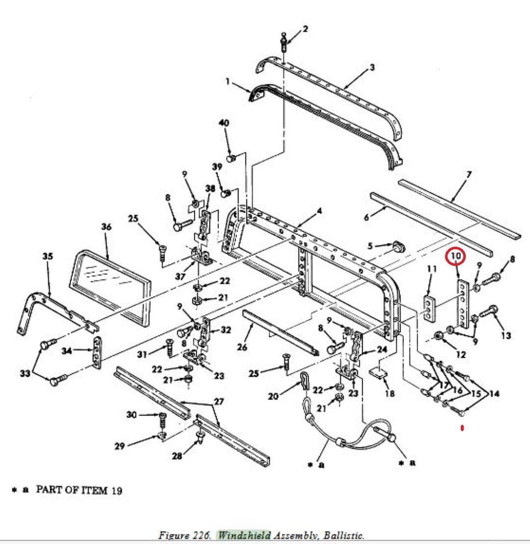 HM-1058 | HM-1058  HMMWV Hardtop Windshield Rear Mounting Bracket (3).JPG